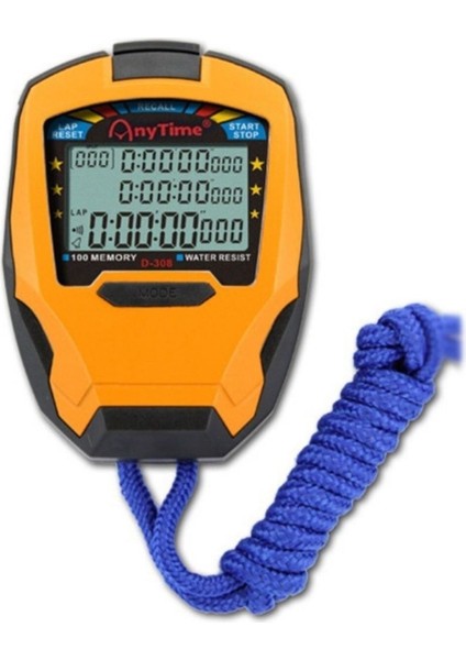 D308 Profesyonel 100 Lap Hafızalı Kronometre