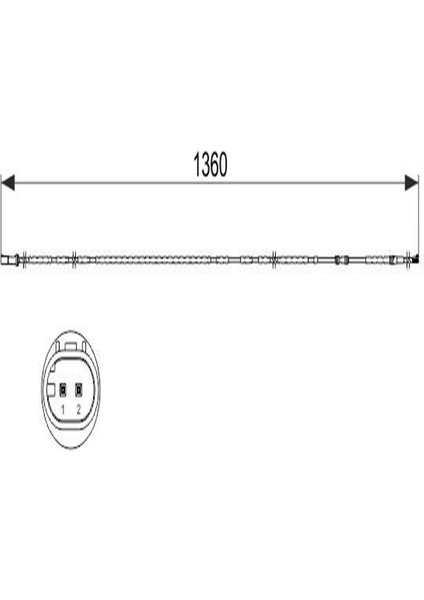 1987473518 Balata Fisi ( Bmw E89 Z4 Arka ) 34356792566 (WH354252)