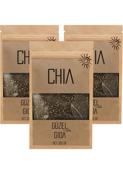 Güzel Ada Gıda Glutensiz Chia Tohumu 3 x 300 gr