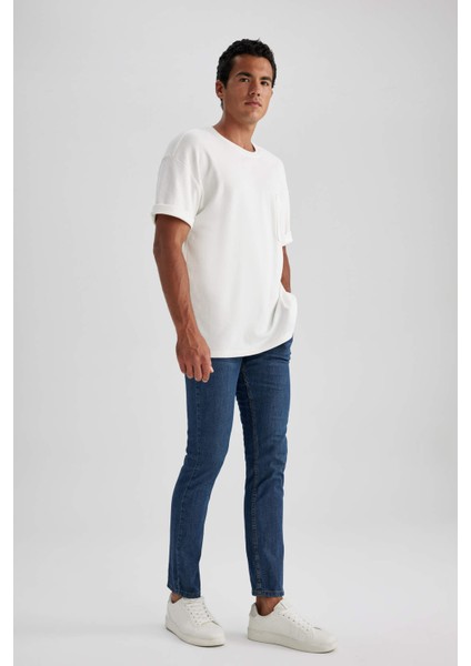 Pedro Slim Fit Dar Kalıp Normal Bel Dar Paça Jean Pantolon A9151AX23HS