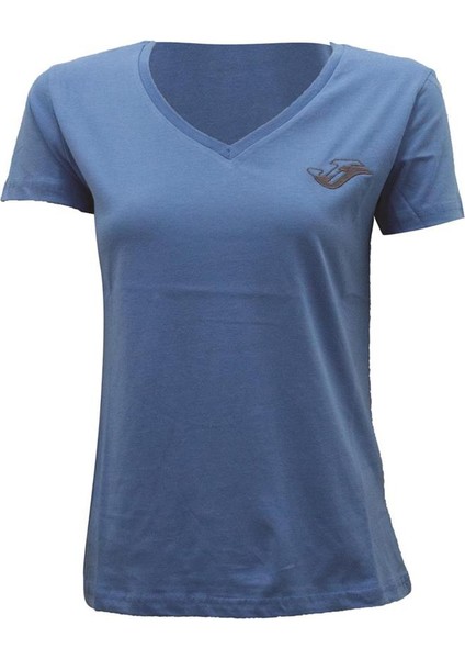 Kadın T-Shirt V Yaka Pamuk Level W 6231109