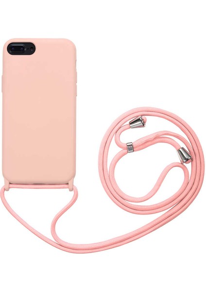 Apple iPhone 7 Plus Kılıf Ipli Boyun Askılı Içi Kadife Lansman Yumuşak Silikon Kapak (Ropi) fiyatları