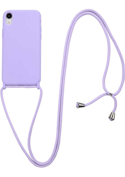 Apple iPhone Xr 6.1 Kılıf Ipli Boyun Askılı Içi Kadife Lansman Yumuşak Silikon Kapak (Ropi) fırsatları
