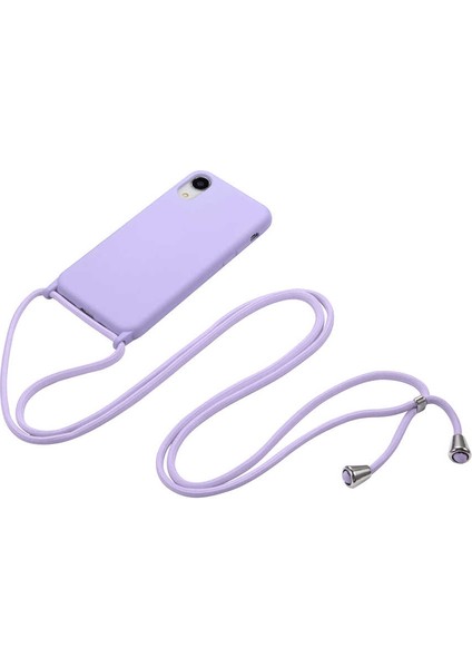 Apple iPhone Xr 6.1 Kılıf Ipli Boyun Askılı Içi Kadife Lansman Yumuşak Silikon Kapak (Ropi) indirimleri