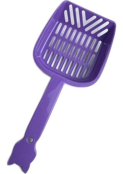 Miapet Plastik Kedi Saplı Kum Küreği 26 cm Mor