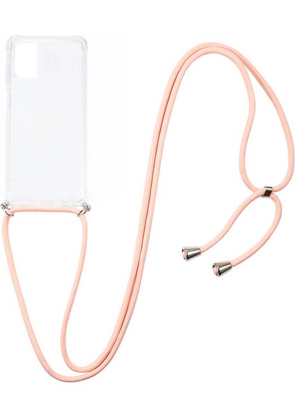 Samsung Galaxy M51 Kılıf Şeffaf Köşe Korumalı Ipli Boyun Askılı Kapak (X-Rop) indirimleri