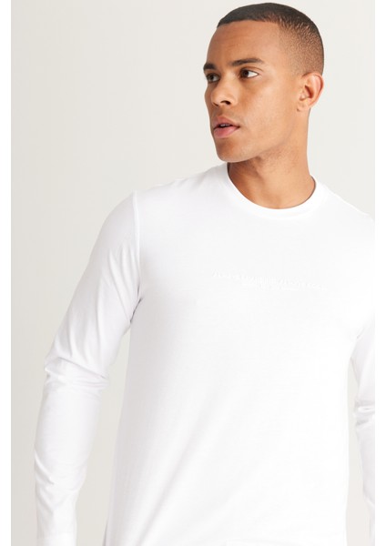 Erkek Ekru K.yesıl Standart Fit Normal Kesim Içi Polarlı 3 Iplik Polo Yaka Pamuklu Sweatshirt