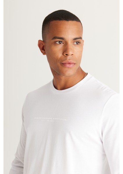 Erkek Ekru K.yesıl Standart Fit Normal Kesim Içi Polarlı 3 Iplik Polo Yaka Pamuklu Sweatshirt