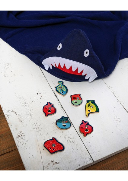 Shark Müslin Kundak - Lacivert