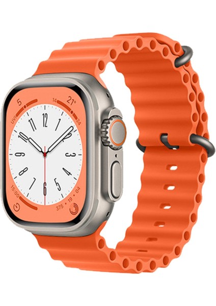 Apple Watch 41MM Ocean Kordon - Turuncu