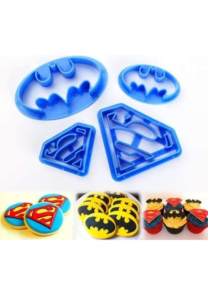 4 Batman Bisküvi Kesici (Yurt Dışından)