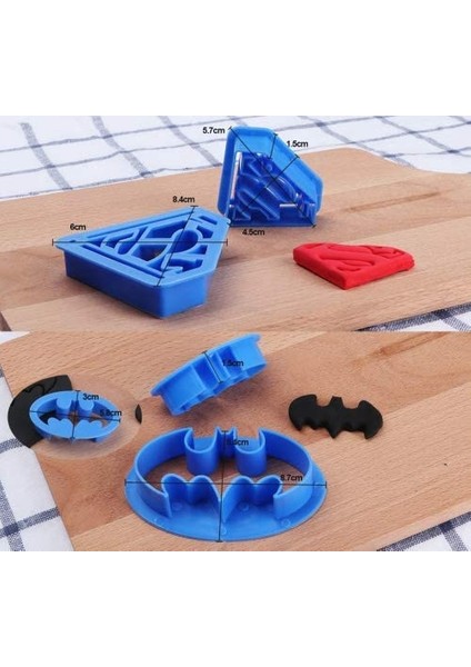 4 Batman Bisküvi Kesici (Yurt Dışından) modelleri