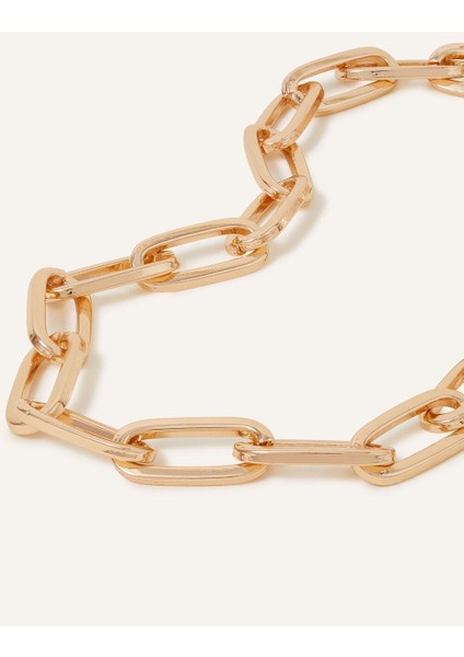 Zincirli Altın Renk Kolye