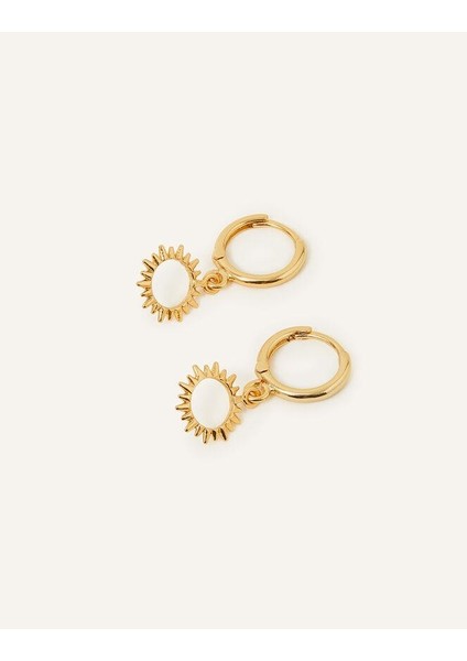 Altın Kaplama Güneş Şekilli Küpe Seti fiyatları