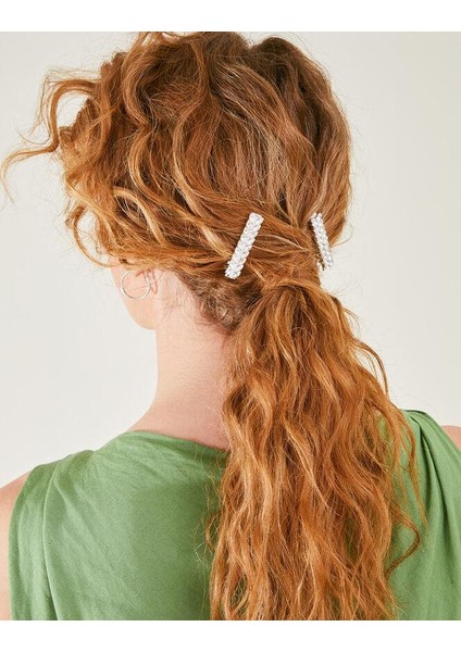 Kristal Yaprak Desenli Tel Toka 2'li Set modelleri