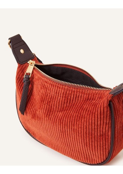 Kordonlu Mini Turuncu Renk Omuz Çantası
