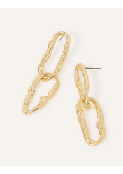 Altın Kaplama Çengel Detay Küpe Seti fiyatları