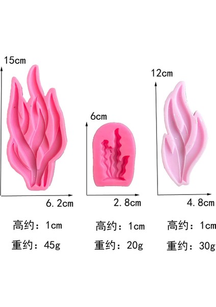 Üç Atış Mercan Su Bitkilerinin Silikon Modeli (Yurt Dışından) fiyatları