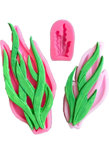 Üç Atış Mercan Su Bitkilerinin Silikon Modeli (Yurt Dışından) modelleri