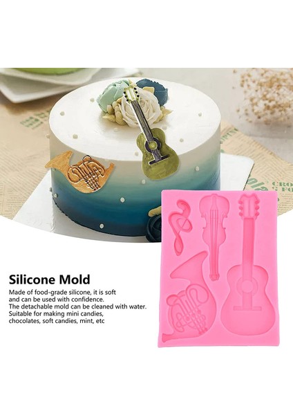 1x Gitar Şekilli Silikon Kalıp (Yurt Dışından) fiyatları