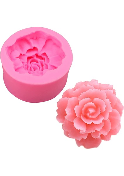 2 3D Çiçek Silikon Kalıp Pembe (Yurt Dışından)