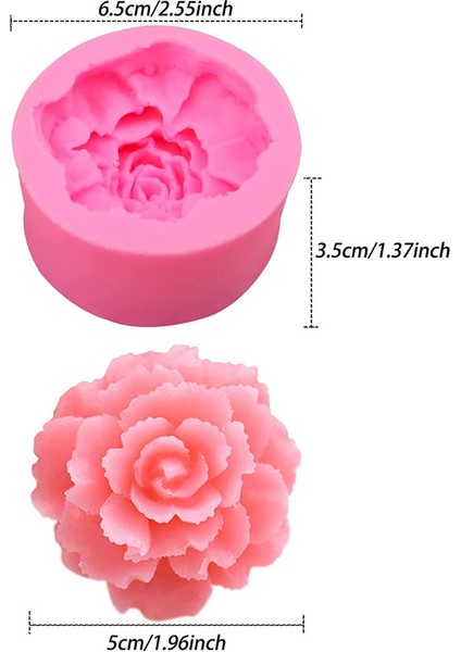 2 3D Çiçek Silikon Kalıp Pembe (Yurt Dışından) fırsatları