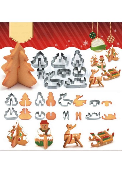 8 Şişe Noel Kurabiyesi (Yurt Dışından)