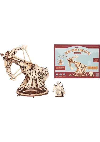 Rokr Wheeled Siege Artillery 3D Ahşap Puzzle KW801 (Yurt Dışından)