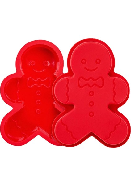 2 Adet Zencefilli Kurabiye Adam Silikon Pişirme Kalıbı (Yurt Dışından)