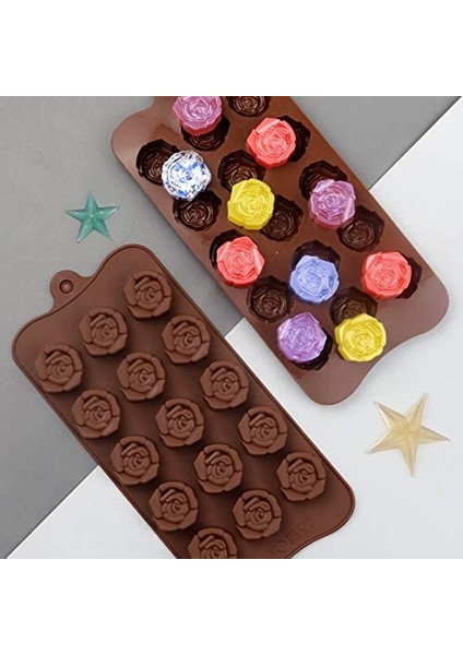 2 Adet 15SZE 3-D Rose Chocolate (Yurt Dışından)