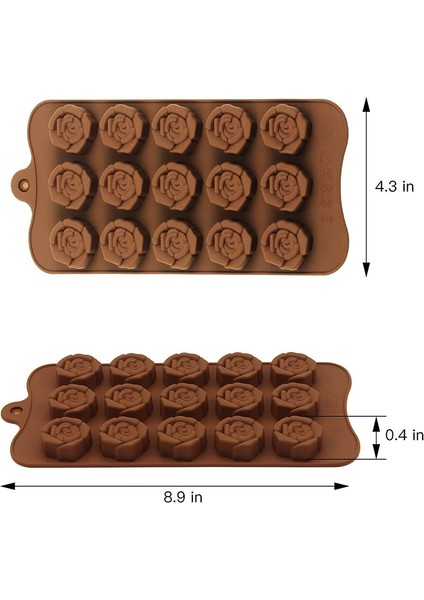 2 Adet 15SZE 3-D Rose Chocolate (Yurt Dışından) modelleri