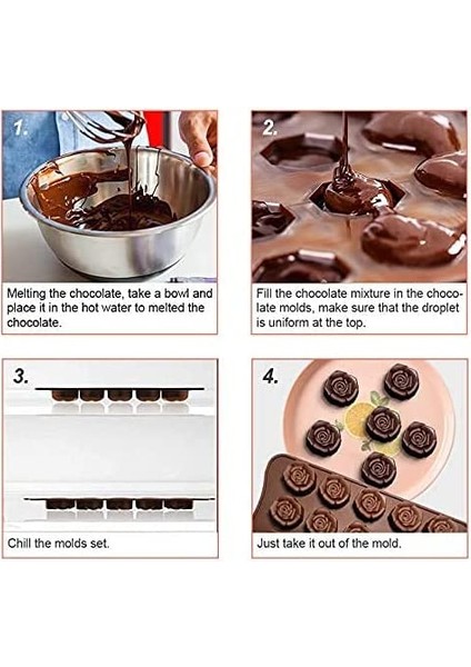 2 Adet 15SZE 3-D Rose Chocolate (Yurt Dışından) indirimleri