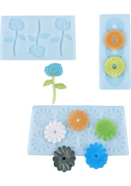 3 Çiçek Şekilli Çikolata Kalıpları (Yurt Dışından) fiyatları