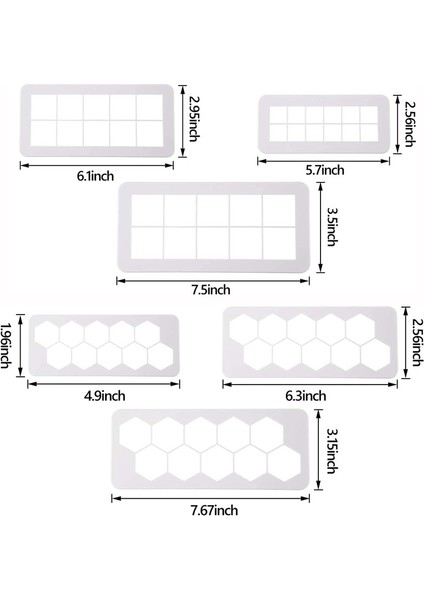 6 Geometrik Kek Zımba Seti (Yurt Dışından) fiyatları