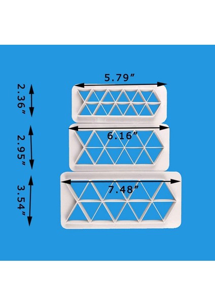 3 Üçgen Bisküvi Zımba Seti (Yurt Dışından) fiyatları