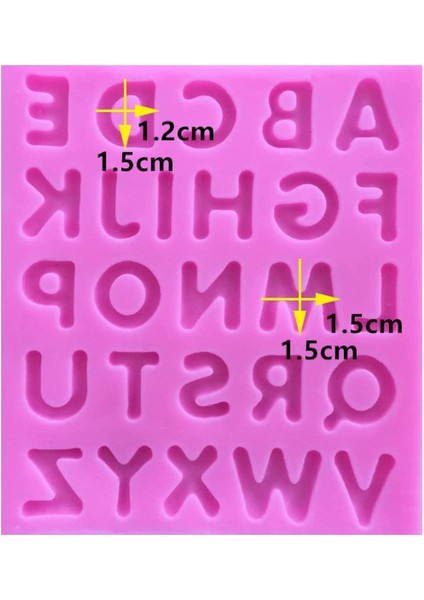 1 Büyük Harf Silikon Kalıp (Yurt Dışından) fiyatları