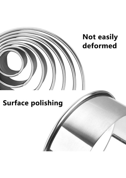 11 Yuvarlak Kek Kesme Kalıbı Seti (Yurt Dışından) modelleri