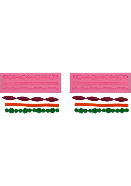 2 Uzun Dantel Çikolata Kalıbı (Yurt Dışından)