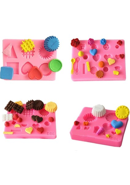 4 Parça Tatlı Silikon Pembe Kalıp (Yurt Dışından) fiyatları