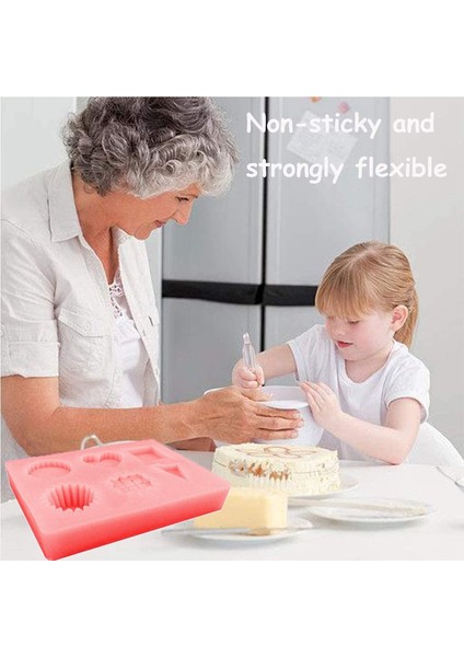 4 Parça Tatlı Silikon Pembe Kalıp (Yurt Dışından) indirimleri