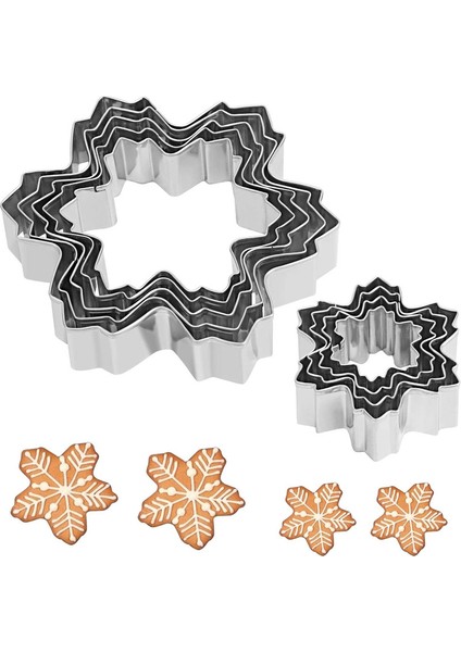 9 Paket Noel Kar Tanesi Bisküvi Kesici (Yurt Dışından)