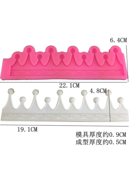 Silikon Kek Kalıp 2 Taç (Yurt Dışından)