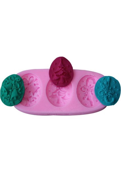 1x Noel Çan Silikon Şeker Kalıp (Yurt Dışından)