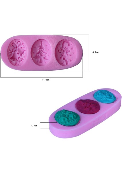 1x Noel Çan Silikon Şeker Kalıp (Yurt Dışından) fiyatları