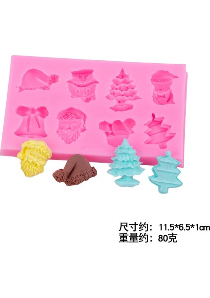 2 Parçalı Noel Dekorasyon Silikon Kalıp Seti (Yurt Dışından) modelleri