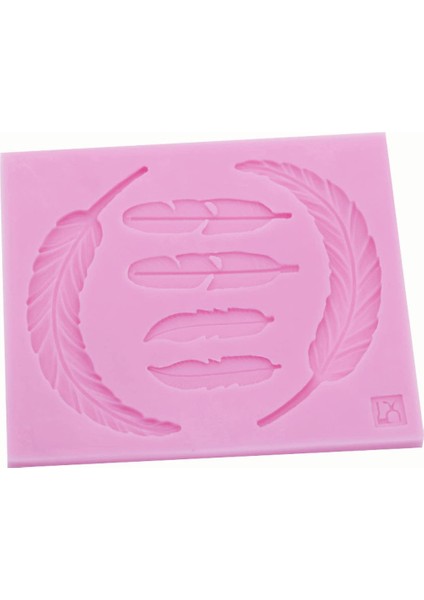 1 Kat Silikon Tüy Yaprak Kek Kalıbı (Yurt Dışından)