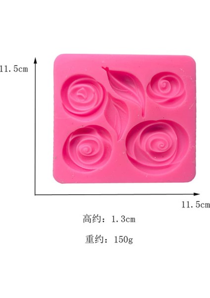 1x Gül Yaprağı Fontaine Kek Silikon Kalıp (Yurt Dışından) fiyatları