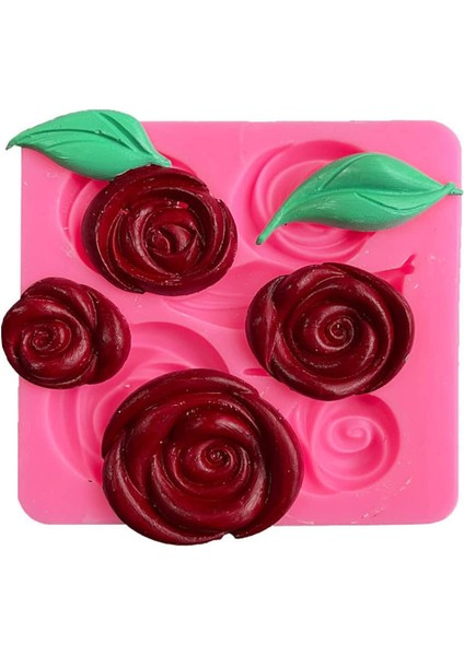 1x Gül Yaprağı Fontaine Kek Silikon Kalıp (Yurt Dışından) modelleri