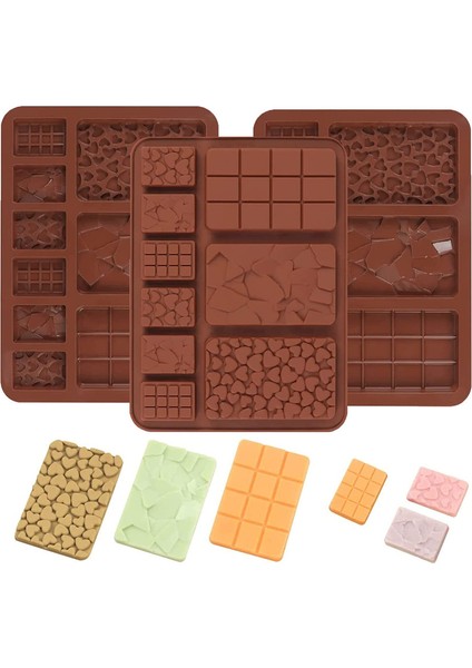 3 Silikon Çikolata Kalıp (Yurt Dışından)