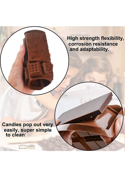 3 Silikon Çikolata Kalıp (Yurt Dışından) indirimleri